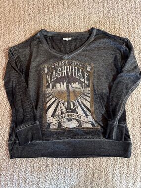 Maurices Heathered Charcoal Crewneck Pullover